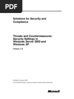 Threats and Countermeasures Guide