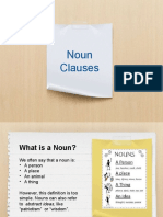 Understanding Noun Clauses