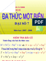 Chuong IV Bai 7 Da Thuc Mot Bien