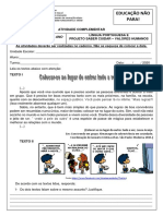 5º Ano Leitura e Interpretação de Texto Informativo e Tirinha Significado de Palavra Empatia