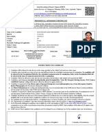 Date of Exam Name & Address of The Examination Centre Centre Code Paper (I) & Time Paper (II) & Time