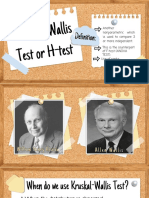 Kruskal Wallis Test