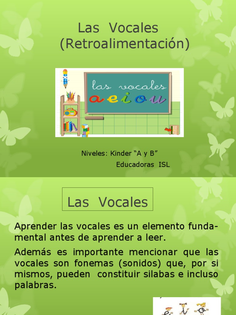 Actividades para Aprender Vocales en Kinder | PDF | Artes del Lenguaje ...