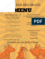 Nosso Bar BBQ Brasil Menu CONFIRA VALORES