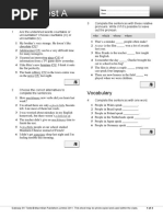 Unit 4 Standard Test: Vocabulary & Grammar | PDF