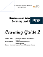 LO 2 - INFORMATION SHEET - Monitor and Administer System and Network Security - ICT HNS3 05 0710