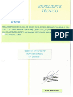Expediente Tecnico Canal Tres Montones - PDF