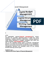 Types of Financial Management Decisions Explained