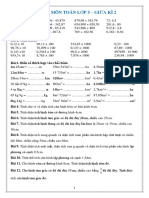 TOÁN 5 - ĐC ÔN TẬP GIỮA KÌ 2