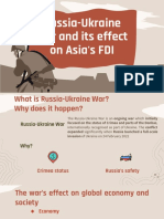 Russia-Ukraine War and Its Effect On Asia's FDI (Group Philippines - IB1)