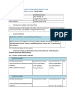 Wood Technology Lesson Plan Teacher Name:: David Walsh