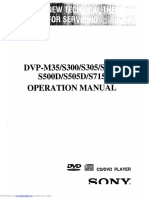 DVP-M35/S300/S305/S315/ S500D/S 505D/$715 Manual: Operation