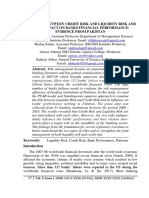 The Nexus Between Credit Risk and Liquidity Risk and Their Impact On Banks Financial Performance: Evidence From Pakistan