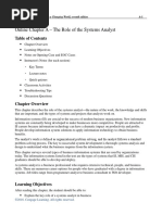 Online Chapter A - The Role of The Systems Analyst