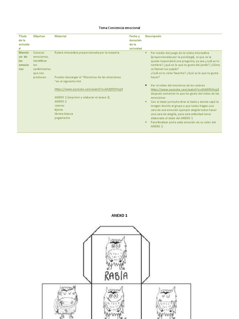 Actividad Primaria Tercer Grado | PDF | Las emociones | Sicología