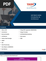 3 BW4HANA Intro & Architecture