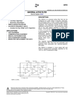 Universal Active Filter: Features Description