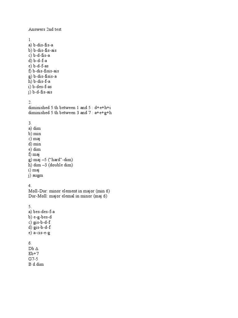 Answers Trytest 2 | PDF