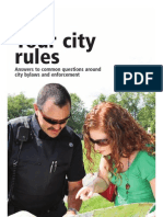 Your City Rules: Answers To Common Questions Around City Bylaws and Enforcement