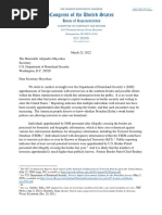3.22 Letter To Secretary Mayorkas Re Terrorist Entry