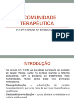 A COMUNIDADE TERAPÊUTICA