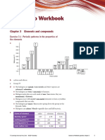 Answers To Workbook Questions: Chapter 3 Elements and Compounds