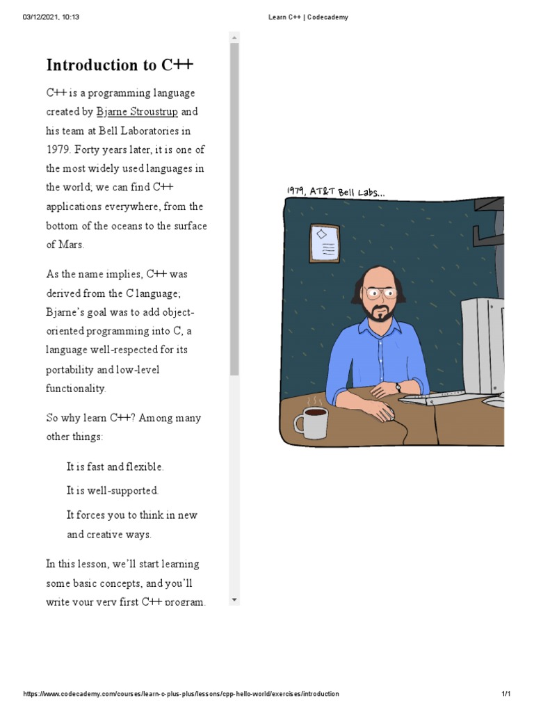 Learn C++ Codecademy PDF