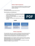 Module 1: English Comprehension