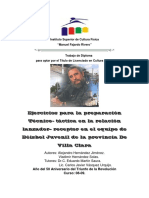 ALEJANDRO - VLADIMIR-Ejercicios para La Preparación Técnico-Táctica en La Relación Lanzador-Receptor en El Equipo de Beisbol