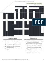 Crucigrama Conceptos Basicos de Tecnologia