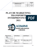 Plan de Marketing Sericio Interprovincial