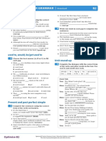 Optimise Your Grammar - B2: Present/past Simple