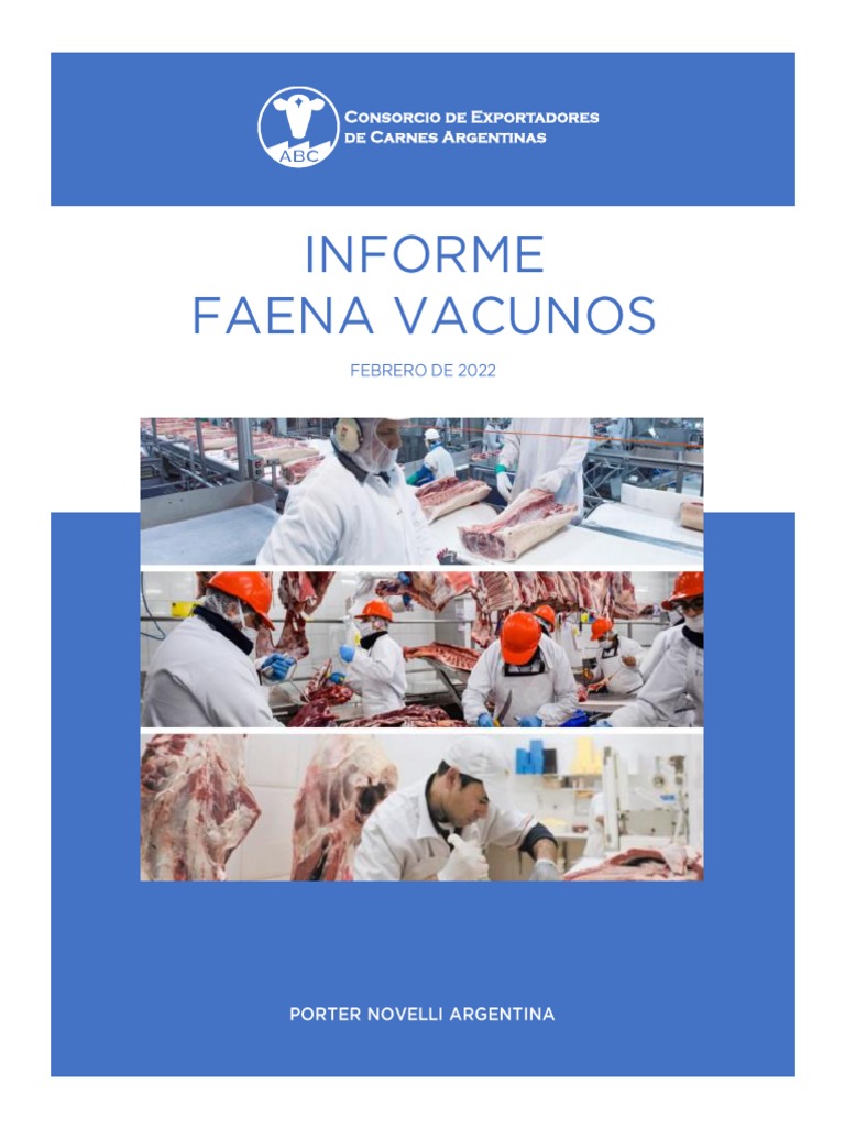 Informe Faena Vacunos ABC Feb 2022 | PDF | Vacas | Bovinos