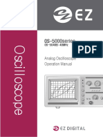 Oscilaoscopio OS-5040B 40MHz Manual Operação