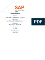 Matriz de Balanceo de Línea de Producción para Ingeniería de Métodos II