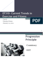 EF310-Current Trends in Exercise and Fitness: Unit 8 Natesha Schatz January 12, 2021