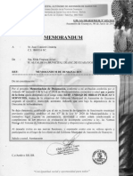 D. - Memo y Certificado de Trabajo