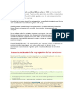 Informr de Evolucion de Mendel y Darwin