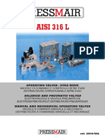 Aisi 316 L: Operating Valves - Evax Serie