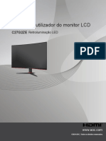 AOC Product Manual C27G2ZE Portuguese