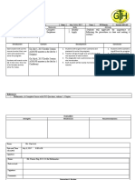 Teacher's Classroom Session Plan