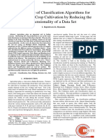 Performance of Classification Algorithms For Prediction of Crop Cultivation by Reducing The Dimensionality of A Data Set