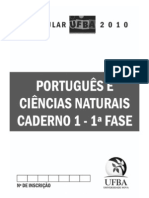 2010 Prova Portugues e Ciencias Naturais - Caderno 1 Fase 1