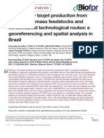 Potential For Biojet Production From Different Biomass Feedstocks and Consolidated Technological Routes - A Georeferencing and Spatial Analysis in Brazil