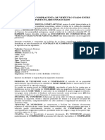 Contrato de Compraventa de Vehículo Usado Entre Particulares