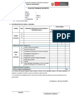 Plan de Trabajo Docente 2022-1