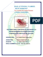 Factores asociados a retención de restos placentarios