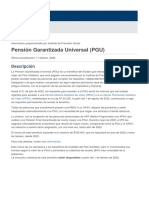 Pensión Garantizada Universal (PGU)