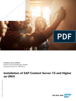 Installation of SAP Content Server 7.5 and Higher On Unix