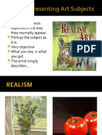 Ways of Presenting Art Subjects